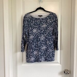 Classic Edition floral blouse size lg